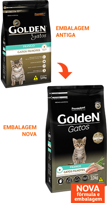 Ficha técnica e caractérísticas do produto Golden Gatos Filhotes Frango - 1Kg - 146-1