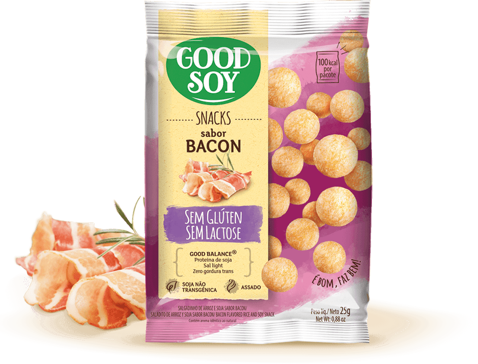 Ficha técnica e caractérísticas do produto Good Soy Snacks Bacon 25G