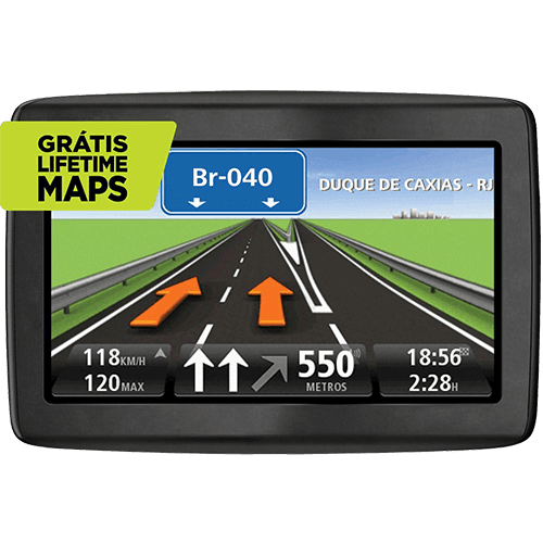 GPS Automotivo TomTom Via 1505M Tela 5" com Função TTS