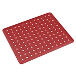Ficha técnica e caractérísticas do produto Grade de Pia Basic Vermelha 27,8x32,8 cm Coza