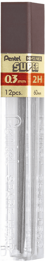 Ficha técnica e caractérísticas do produto Grafite 03mm Pentel 2H C/12