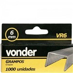 Ficha técnica e caractérísticas do produto Grampo 6mm Vr-6 C/1000 Vonder