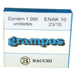 Ficha técnica e caractérísticas do produto Grampo para Grampeador 23/10 Galvanizado 1000 Grampos Bacchi Caixa