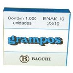 Ficha técnica e caractérísticas do produto Grampo para Grampeador 23/10 Galvanizado 1000 Grampos Caixa - Bacchi