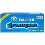 Ficha técnica e caractérísticas do produto Grampos 26/6 Bacchi 5000 unidades