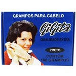 Ficha técnica e caractérísticas do produto Grampos Gigita para Cabelos Nº 7 Preto 100 Grampos