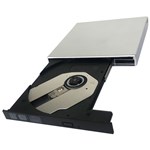 Ficha técnica e caractérísticas do produto Gravador Cd/Leitor DVD (não Grava DVD) Externo USB 2.0 Prata