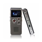Ficha técnica e caractérísticas do produto Gravador de Voz Digital Espião Escuta Telefônica MP3 Player 8 GB