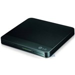 Gravador Dvd Externo Lg Slim - 8x - Portátil - Usb - Gp50nb40