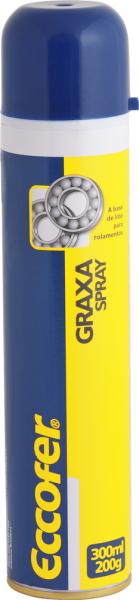 Ficha técnica e caractérísticas do produto Graxa Lítio Spray 300ml/200g - Eccofer