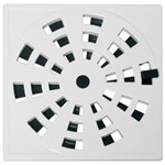 Ficha técnica e caractérísticas do produto Grelha Plastica Quadrada Branca 10X10 (Com Fecho)