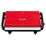 Ficha técnica e caractérísticas do produto Grill Arno Compact Uno, Capacidade de 2 Hamburgueres, 760W, Vermelho - 110V