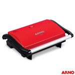Ficha técnica e caractérísticas do produto Grill Arno Compact Uno com Antiaderente Vermelho