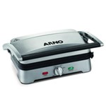 Ficha técnica e caractérísticas do produto Grill Arno Destacável Premium 220V Inox com Placas Ajustável