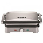 Ficha técnica e caractérísticas do produto Grill Arno Destacável Premium com Antiaderente Inox 110V Gpre
