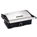 Ficha técnica e caractérísticas do produto Grill Arno Dual com Antiaderente 1100w Gnox Inox - 127v