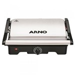 Ficha técnica e caractérísticas do produto Grill Arno Dual Gnox com Antiaderente Preto e Inox