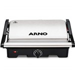 Ficha técnica e caractérísticas do produto Grill Arno Dual Inox 220V Preto com Inox com Placas Antiaderentes