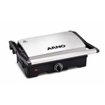 Ficha técnica e caractérísticas do produto Grill Arno Dual Inox com Abertura 180 ° GNOX - 110V