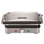 Ficha técnica e caractérísticas do produto Grill Arno Premium com Antiaderente Gpre Inox - 127V