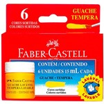 Guache Lavável 15mL - 6 Cores - Faber-Castell