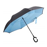 Ficha técnica e caractérísticas do produto Guarda-chuva Invertido 110cm - Azul