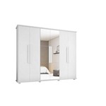 Ficha técnica e caractérísticas do produto Guarda-roupa Casal Canada com Espelho 6 Portas 4 Gavetas Branco