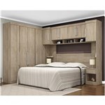 Ficha técnica e caractérísticas do produto Guarda Roupa Casal com Cabeceira 7 Peças Modena I Demóbile - Bege