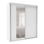 Guarda-Roupa Casal Inovatto com Espelho 2 PT 6 GV Branco - Belmax