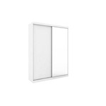 Ficha técnica e caractérísticas do produto Guarda-roupa Casal Virtual 176 Cm com Espelho 2 Portas 6 Gavetas Branco