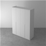 Ficha técnica e caractérísticas do produto Guarda-Roupa com 4 Portas Lyon Branco 210cm - Etna
