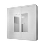 Ficha técnica e caractérísticas do produto Guarda-Roupa Dali 2 Portas com Espelho Rufato Móveis - Branco