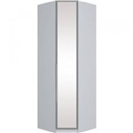 Ficha técnica e caractérísticas do produto Guarda-roupa de Canto Oblíquo 1 Porta Espelho Henn Exclusive M229-05 Branco se