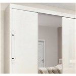 Ficha técnica e caractérísticas do produto Guarda Roupa Genesis com Porta Espelho Branco - Gelius Móveis