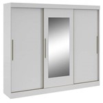 Ficha técnica e caractérísticas do produto Guarda Roupa Montebello 3 Portas Branco Alto Brilho com Espelho