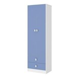Ficha técnica e caractérísticas do produto Guarda-Roupa 2 Portas Meu Fofinho Art In Móveis - Azul Claro