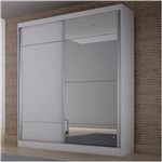 Ficha técnica e caractérísticas do produto Guarda Roupa Solteiro 2 Portas com Espelho Thor Móveis Novo Horizonte - Branco