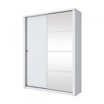 Ficha técnica e caractérísticas do produto Guarda-Roupa Solteiro 2 Portas Deslizantes Henn Alegro com Espelho D167