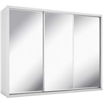 Ficha técnica e caractérísticas do produto Guarda-Roupa Údine com 3 Portas com Espelho e 8 Gavetas Móveis Novo Horizonte Branco