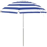 Ficha técnica e caractérísticas do produto Guarda-Sol 2,4m Poliéster e Silver Coating Alumínio Articulado Azul - Mor
