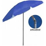 Ficha técnica e caractérísticas do produto Guarda Sol com Articulacao Azul 2m de Diametro Belfix Bel