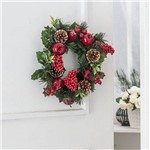 Ficha técnica e caractérísticas do produto Guirlanda Decorada com Frutinhas e Pinhas 30cm - Orb Christmas