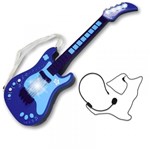 Guitarra Eletrônica Infantil - Azul - Unik Toys