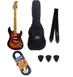 Ficha técnica e caractérísticas do produto Guitarra Tagima Tg 530 Sunburst + Kit