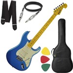 Guitarra Tagima Woodstock Tg530 Azul com Cabo Capa Correia