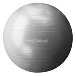 Ficha técnica e caractérísticas do produto Gym Ball Bola Suica 65 Cm Anti Estouro em PVC Cinza Proaction