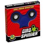 Ficha técnica e caractérísticas do produto Hand Spinner Anti Stress Certificado - Fidget Giro Spinner - Azul - DTC
