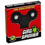 Ficha técnica e caractérísticas do produto Hand Spinner Anti Stress Certificado - Fidget Giro Spinner - Preto - DTC