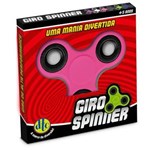 Ficha técnica e caractérísticas do produto Hand Spinner Anti Stress Certificado - Fidget Giro Spinner - Rosa - DTC