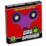 Ficha técnica e caractérísticas do produto Hand Spinner Anti Stress Certificado - Fidget Giro Spinner - Roxo - DTC